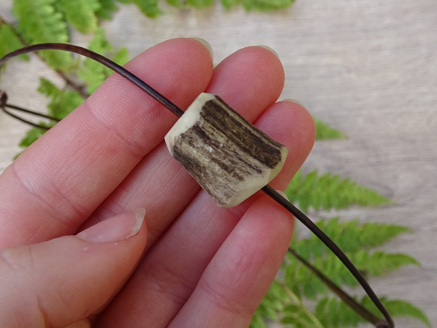 the Pond - Turquoise Antler Necklace