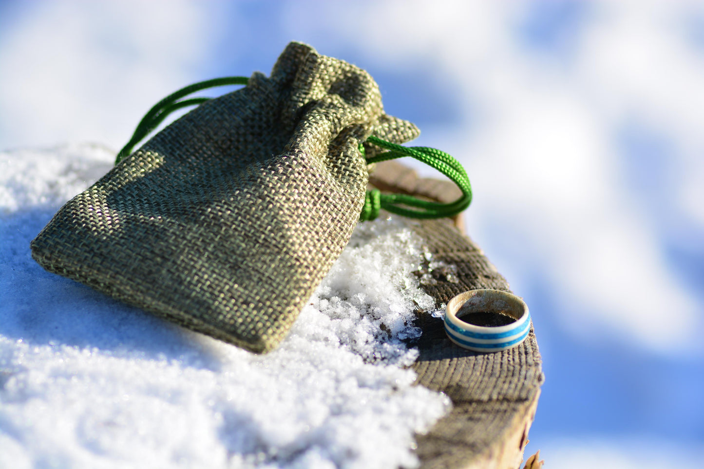 Antler Ring with Turquoise Inlay for Women | Handmade Natural Ring | Rustic Boho Jewelry