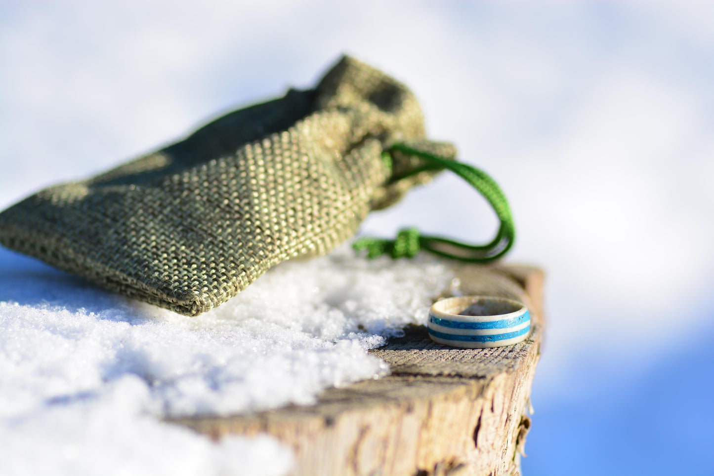Antler Ring with Turquoise Inlay for Women | Handmade Natural Ring | Rustic Boho Jewelry