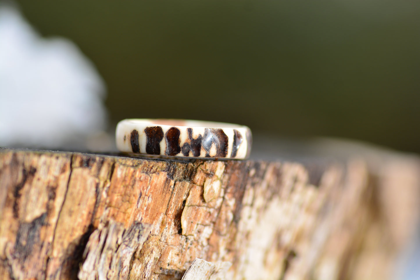 Antler ring - Raw nature