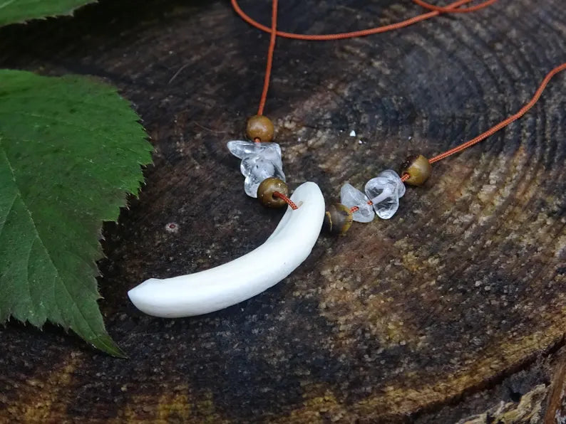 Crystal Eye - Tooth Necklace